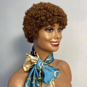 Brazilian Hair Short Curly Wig Remy Pixie Cut Afro Curly Wigs For Women 100% Human Hair Full Machine Made Wigs