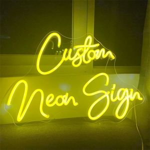 Pessoa de sinal personalizada Luzes de neon LED para parede para festa de aniversário Decoração de casa Personalize grande presente 220615