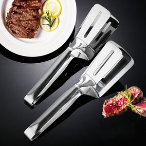 BBQ Bread Utensil Set Barbecue Tong Fried Steak Shovel Frieds Fish Shovels Clamps Kitchens Bread Meat Clamp Stainless Steel