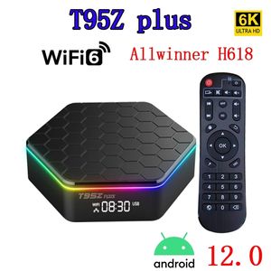 TV Box T95Z Plus Android 12.0 Allwinner H618 6K 2.4G och 5G WiFi6 4GB 32GB BT5.0 Media Player