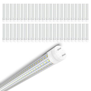 SHOPLED T8 LED Tube Light Bulbs 4FT 36W 4680Lm 6000K 5000K Cold Daylight White Fluorescent Replacement D Shaped Bi Pin G13 Dual-end