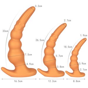 Silico Silicone Anal Plug Dildo Butt S Dildo Toys Sexy para homens/mulher Iniciante Erótico Intimo Adult Anus Trainner