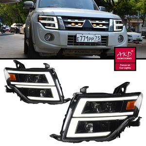 Anderes Beleuchtungssystem PCS Autolichter Automobilteile für PAJERO V93 V95 V97 Kopflampen LED-Scheinwerfer Dual-Projektor FACELIFTAndere