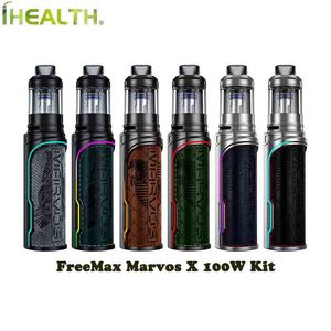 Original FreeMax Marvos X 100W Kit 5ml Top Filling Marvos CRC POD FIT MS Mesh Coil Electronic Cigarette RDL /DTL 18650 Vaping
