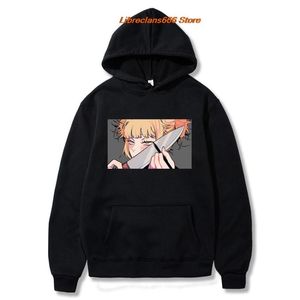Wholesale boy hoodie anime resale online - Men s Hoodies Sweatshirts My Hero Academia Anime Print Himiko Toga Men Women Harajuku Killing Stalking Vintage Streetwear Sweatshirt Boy G