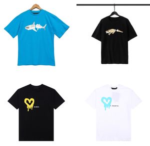 Tshirts Do Anime venda por atacado-Moda Palms Verão Camisetas Mens Womens Designers Ânges Tshirts Para Homens S Tops Animal Carta Tshirts Roupa Chathes de Manga Curta Tshirt T shirt