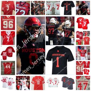 NCAA Custom Uh Houston Cougars Cucite College Football Jersey 19 Alex Hogan 3 Clayton Tune 32 Gervarrius Owens 20 Kesean Carter 10 Chidozie Nwankwo 53 Derek Bowman