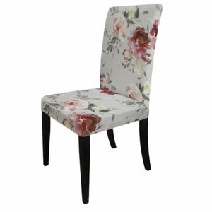 Moda Nordic Style Proste zaprojektowane europejskie rośliny Wzór okładki krzesełka Soft Wygodna bawełna Made Nowoczesne okładka krzesła 220517
