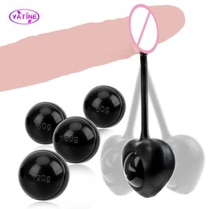 60/80/100/120G Hantle Gravity Balls Penis Penis Extlargement Ćwicz dla mężczyzn Pierścień kutasa mężczyznę masturbator seksowne zabawki erotyczne produkty erotyczne