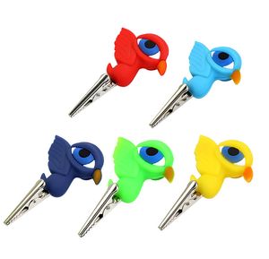 Animal Style Style Silicone Tobacco Stick Roach Clip Cigarte CLIPS CARTRO CARTO ROUTA COM PINCADORES DE PINHAS DE CLAMP