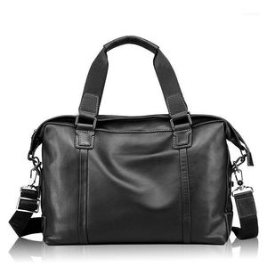 Bola comercial de couro genuíno masculino Bolsa de ombro de couro para couro de gola casual Mensageiro casual Laptop1