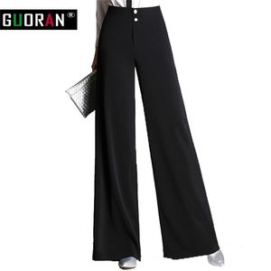 Women s wide leg pants straight Loose fashion high waist Plus size women pants Long Female Trousers Formal work pantalon femme 210412