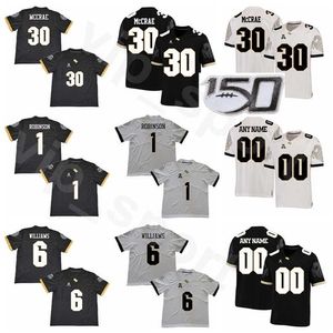 CHEN37 NCAA UCF Knights College 2 Otis Anderson Jersey Football 11 Dillon Gabriel 30 Greg McCrae 6 Marlon Williams 1 Jaylon Robinson Black White