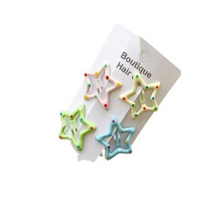 Clip bb per bambini nuovo carino 3 cm colore stella frangia rotta clip arcobaleno mini copricapo a forcina A23