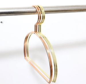 Semicircle Metal Hanger Nordic Style Rose Gold Iron Hangers Rack for Scarf Tie Belt and Towel Clothes Organizer RRF14385