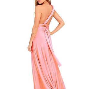 Sexy Women Boho Maxi Club Dress Red Bandage Long Dress Party Multiway Bridesmaids Convertible Infinity Robe Longue Femme 220527