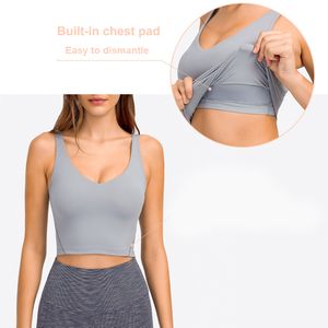 Yoga Swing Jogger Tank Camis outfit Jacket Tanks Tees Stocksäker kör Högstyrka Fitness Back Padded Tops Shirts Vest Clothes Hight Quanlity outfit Woman Woman