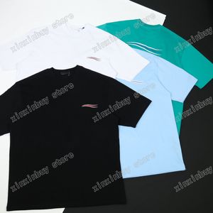 22SS homens homens designers t camisetas tee paris onda de onda marinha de algodão curta de manga curta de gente de rua xinxinbuy preto verde azul xs-l