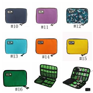 Cable Organizer Bag Outdoor Travel Electronic Accessories Bags Hard Drive Earphone USB Flash Drives Case Storage Bags 16color