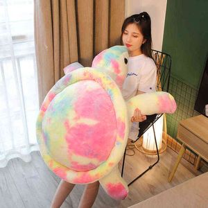 PC CM Colorful Plush Turtle Toy Cute Cushion Stor fylld mjuk för Girls Baby Vanlentine Gift J220704