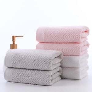Bambu ansikte handduk mode tvättduk handduk faccloth washcloth 34 * 72cm 100gram 3pcs / mycket rosa grå vit