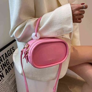 Evening Bags Oval Women Cute Small Pu Leather Crossbody Bag 2022 Summer Shoulder Designer Shopper Brand Fashion Handbags and Purses 220428