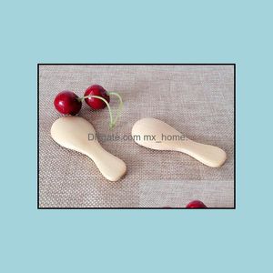 New Arrive Wooden Tea Spoon Creative Tableware Kuski Baby Milk Wood Dinnerware Coffee Drop Delivery 2021 Spoons Flatware Kitchen Dining B