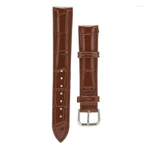 Titta på lådor Fall Ersättning Band exakta Cut Holes Pu Leather Strap för armbandsurwatch Hele22