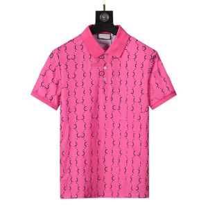 Neue Markendesigner Poloshirts Schwarz Frühling Luxus Italien Herren T-Shirt Herren Poloshirts High Street Stickerei Druck Kleidung Shir