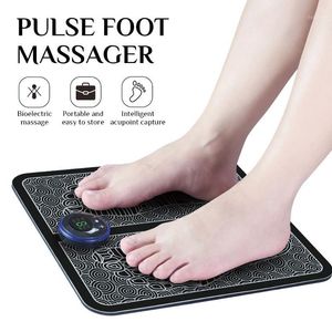 Pulse Electric Leg Foot Massager Pedikyr Machine EMS Pad Smart Acupuncture Massage Vibration Tillbehör
