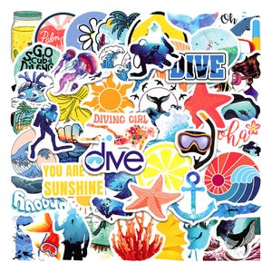 50pcs/Lot Car stickers graffiti VSCO diving For Kids skateboard water bottle notebook laptop decor Helmet bicycle sticker PVC Guitar DIY Decals