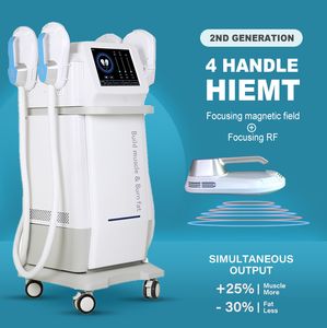 Professionale EMS sculpt HIEMT 2/4 Maniglie + RF EMSlim neo Macchina dimagrante Brucia grassi Modella Buld Stimolatore muscolare scolpire il corpo Attrezzatura di bellezza per la perdita di peso