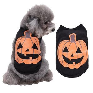 Halloween Dog Apparel XS-L Puppy Funny Pumpkin Skeleton Ghost Party Cosplay Outfit F0817