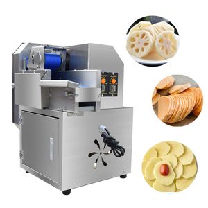 Elektrisk multifunktion Vegetabilisk skärmaskin Slicer kommersiell rostfritt stål matpotatis Morötter Cutter till salu