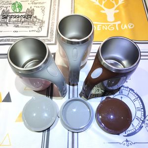 Drinkware Canecas magnéticas de agitação automática de leite café portátil xícara de água 304 utensílios de cozinha de aço inoxidável