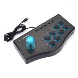 Controladores de jogo Joysticks 3 em 1 controlador com fio USB Arcade Arcade Joystick USBF Stick para PS3 PC PC Gamepad Gaming Console Phil22