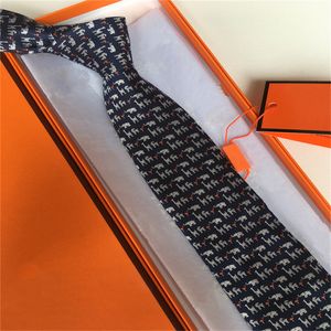 Luxury Designer Men's Tie 12cm Silk Jacquard Brand Ties Men Letter Print Neckwear Formal Business Wedding Party with Box Clothes Ornaments