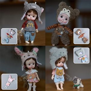 Kawaii Cute Ob11 Doll Clothes Animal Monster Doll Lolita suit Clothes Accessories Suit For obitsu11 Doll Gsc Body Molly P9 220707