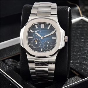 Dropshipping Mens Watch MM Automatyczny ruch mechaniczny zegarki Kinetyczne Energia kinetyczna L Steel Bransoletka Lumainous Water odporna na rękę Master Designer