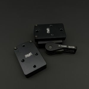 Taktiska tillbehör CNC Mini Red Sight Scope Mount med QD Auto Lock Riser Plate Fit 20mm Weaver Picatinny Rail för jakttillbehör