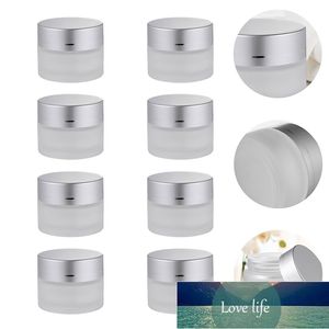 8Pcs Glass Jar Small Multipurpose Refillable Container Lotion Bottle Makeup Supplies