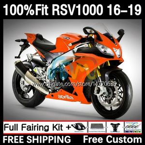 Injection mold Body For Aprilia RSV4 RSV 1000 RSV-1000 RSV1000R 16-19 Bodywork 5DH.99 RSV1000 R RR 16 17 18 19 RSV1000RR 2016 2017 2018 2019 OEM Fairing all orange