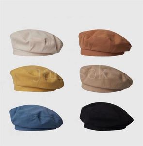 نساء فتاة القبعات الفنان القطن مثمن غطاء الخريف شتاء قبعة عتيقة القبعة الصلبة ألوان القبعة DE512