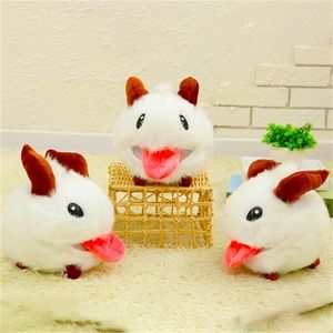 25cm Söt spel Pual Limited Poro Plush Fylld Toy Kawaii Doll Vit Mouse Tecknad Baby TL0127 220425