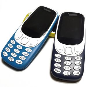 Original Renoverade mobiltelefoner Nokia 3310 3G WCDMA 2G GSM 2,4 tum 2MP Camera Dual Sim Unlocked Phone with Box