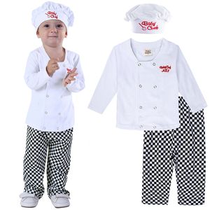 Pajamas Baby Chef Costume Set Infant Halloween Fant Dress Outfit Toddler Cospla 220823