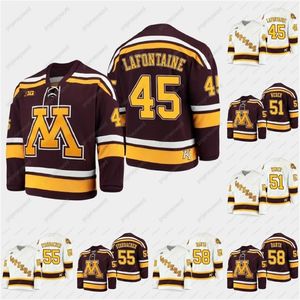 Ceomit 2021 B1G Турнир Vintage Jack Lafontaine Jersey Minnesota Золотые суслики Ноа Вебер Мэтт Стаудахер Джаред Мо Сампо Ранта Бен Мейерс