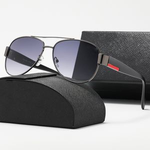 Vintage Sunglasses Mens Pilot Driving Polarized Glasses Red line series Black Grey Outdoor UV400 Sunshades Gradient Metal Frame glasses summer four seasons