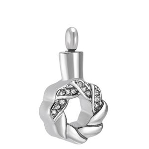 Anhänger Halsketten Urne Schmuck Edelstahl 316 Stahl Halskette Asche Halter Charms Andenken Einäscherung CMJ9356Pendant