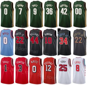 Screen Print Man Women Basketball Classic Patrick Williams Jersey 44 Derrick Jones Jr 5 Ayo Dosunmu 12 Javonte Green 24 Dalen Terry 25 Goran Dragic 1 Andre Drummond 3